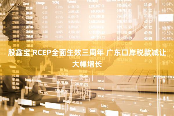 股鑫宝 RCEP全面生效三周年 广东口岸税款减让大幅增长